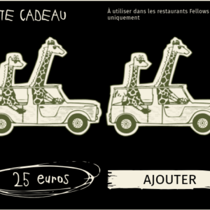 Carte cadeau Fellows 25 euros